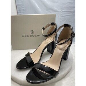 Bandolino Armory Block Heel Dress Sandals, Black, Women Size 7M Item#788